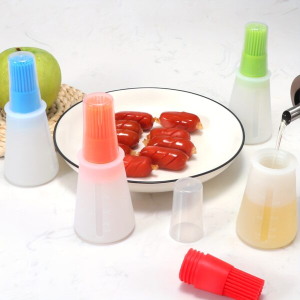 1pc Multi-Use Silicone Oil Brush and Dispenser - Easy-to-Clean, Leakproof, for Grilling, Baking & BBQ - Image 12