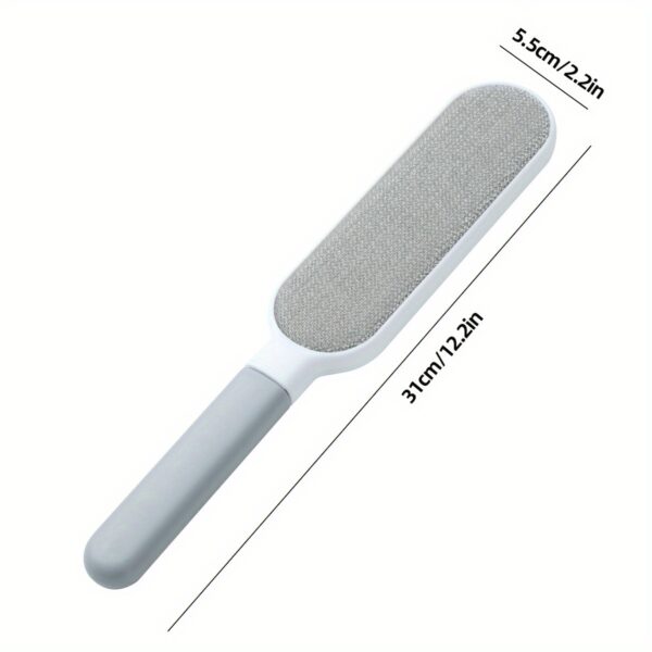 1pc, Reusable Lint Brush, Double-sided Pet Hair Removal Brush, Manual Electrostatic Sticky Lint Pet Hair Dust Brush, Carpet Pet Dog Cat Hair Remover Brush, For Clothing, Sofa, Furniture, Bedding, Carpet, Cleaning Tool - Image 2