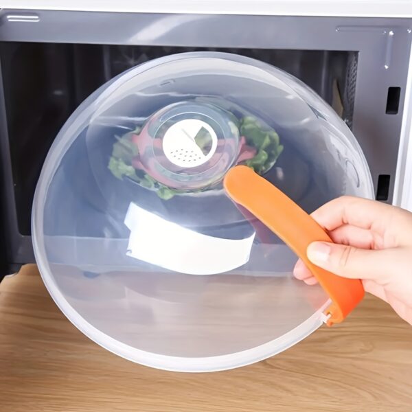 1pc Food Cover, Microwave Oven Heating Cover, Screen Protector For Food For Hot Dishes, Oil Proof Splash Proof Cover, Fresh-keeping Cover, Kitchen Supplies - Image 9