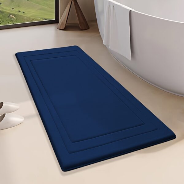 1pc Vintage-Inspired Memory Foam Bath Mat - Non-Slip, Absorbent, Cushioned Floor Mat for Kitchen, Bathroom, Bedroom, Laundry Room - Rectangular Polyester Blend Area Rug with Geometric Pattern, Perfect Gift for Women, Mom, Daughter, Bathroom Mat | Vintagei - Image 25