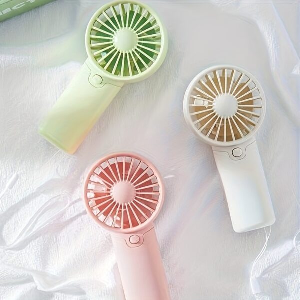 Battery Operated Mini Portable Fan, Lightweight Handheld Fan - Ideal For Office, Outdoor, Traveling And Camping - Stay Cool Anytime, Anywhere! (Requires AAA Batteries, Not Included) - Image 2