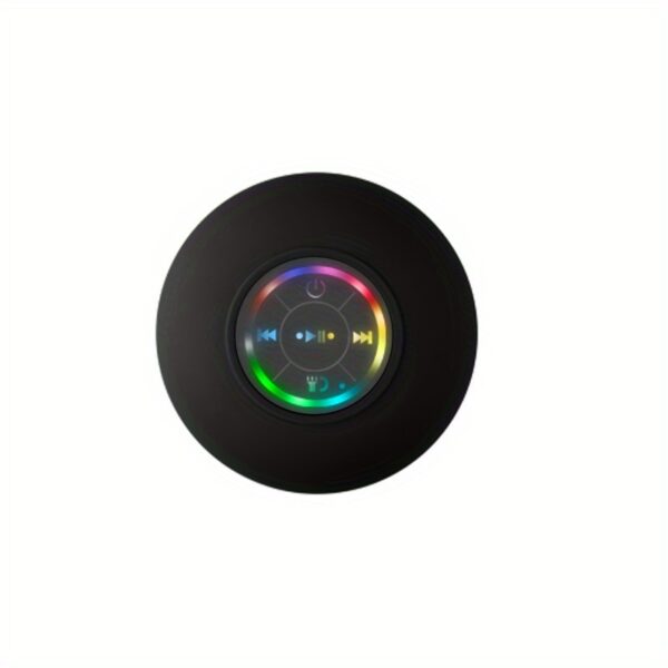 Popular Choice] Portable Wireless Speaker with Suction Cup - USB Rechargeable, 2-Hour Playtime, Parties, Bathroom, Travel & Outdoor,RGB Lighting Bathroom Suction Cup Wireless Speaker, HD Sound Quality - Image 5