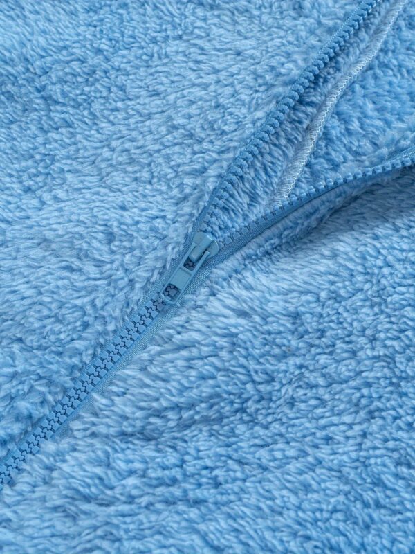 Fuzzy Hooded Pajama Jumpsuit For Music Festival, Comfy & Cute Long Sleeve Zipper Pajamas, Women's Lingerie & Sleepwear - Image 28