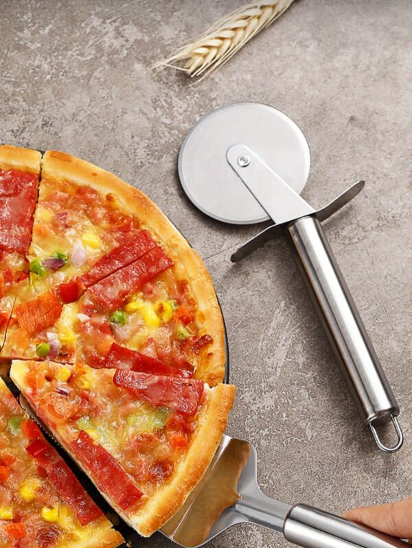 Effortlessly Roll Out Perfect Pizza with this Stainless Steel Pizza Wheel Knife Kitchen Accessories - Image 11