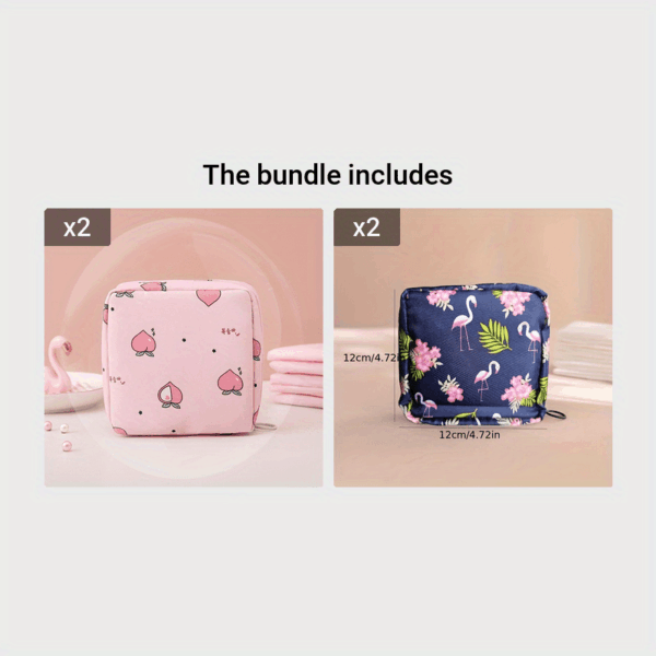Cute Bear Portable Sanitary Napkin Storage Bag - Large Capacity, Waterproof, and Organizer for Women  - Cartoon Physiological Period Tampon Bag - Image 23