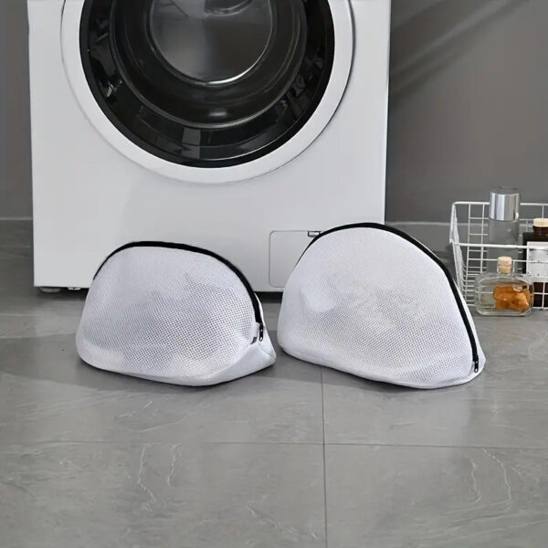 1pc Christmas Laundry Bag, Fabric Shoe Protector, Curved Shape, Multipurpose Use, Woven with Zipper Closure, for Laundry Room and Washing Machine, Laundry Bags - Image 22