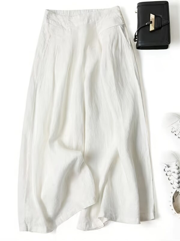 Chic Wide Leg Palazzo Pants - Versatile & Breathable - Perfect for Spring & Summer, Stylish Comfort for Women’s Casual and Work Wardrobe - Image 4