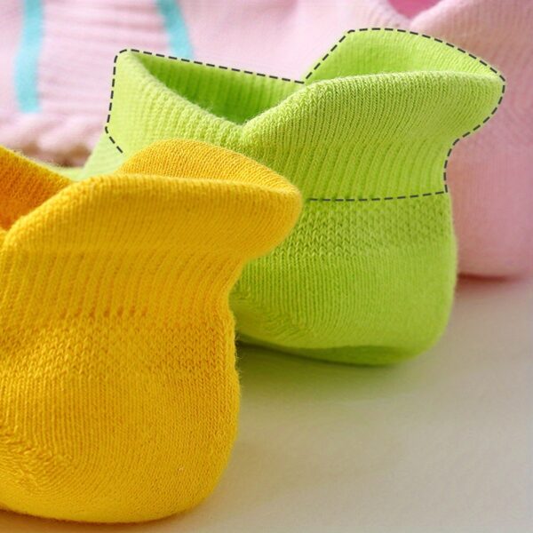 5pairs Men's Professional Sports Socks, Summer Thin Mesh Breathable Sweat-absorbing Anti-odor Ear Lifting Heel Guard Short Socks - Image 23