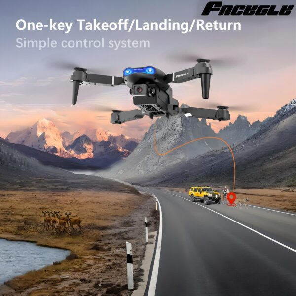 E99 Foldable Drone with Dual HD Cameras, 2.4GHz WiFi FPV Live Video Transmission, Remote Control Quadcopter for Beginners - Ideal Indoor & Outdoor Gift for Men, Indoor Flying | Modern Drone | Stable Flight Drone - Image 9