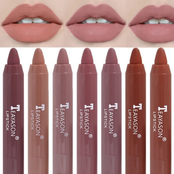 1PC Sexy Matte Lipstick Waterproof Long Lasting Color Rendering Non-stick Velvet Lips Liner Pencil Woman Makeup Cosmetics Valentine's Day Gifts - Image 4