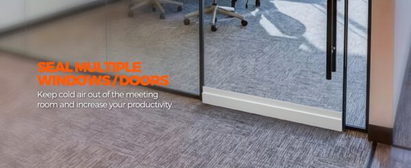 1pc Premium Silicone Under Door Draft Stopper - Effective Noise Blocker, Insulator, and Weather Stripping with Strong Adhesive - 39" Length for Energy Efficiency and Comfort - Image 18