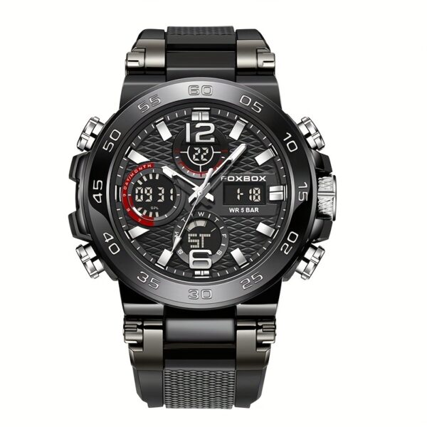 Men'S Dual Display Digital Military Quartz Watch Featuring an Alarm Clock, Chronograph, And Multifunctional Luminous Capabilities, Ideal for Students And Outdoor Activities Like Hiking Or Schooling. - Image 11