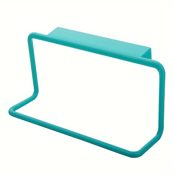 1pc Hanging Towel Rack, Towel Holder For Kitchen Toilet Cabinet Door, Bathroom Free Punch Wall Hanging Towel Hanger - Image 10