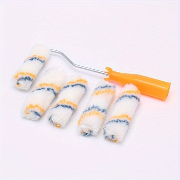 9pcs Paint Roller - Paint Brush, Paint Tray, Roller Paint Brush, Home Painting Supplies, Paint Brush, House Painting Tray, Painting Tools, Roller And Paint Brushes, Interior Paint Brushes - Image 6