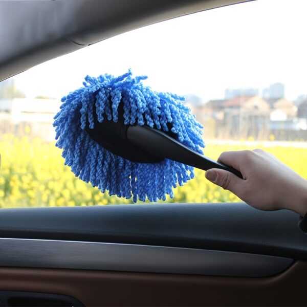 Car Dust Removal Small Duster Wipe Car Soft Brush Cleaning Brush Mini Bristle Brush Dust Removal Brush Nanofiber Car Interior - Image 4
