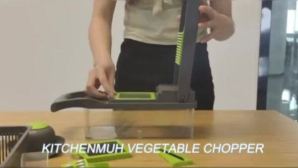 12/16pcs/Set, Vegetable Chopper, Multifunctional Fruit Slicer, Handle Food Grater, Vegetable Slicer, Cutter With Container, Onion Mincer Chopper With Multiple Interchangeable Blades, Household Potato Shredder, Kitchen Stuff, Kitchen Accessories - Image 14