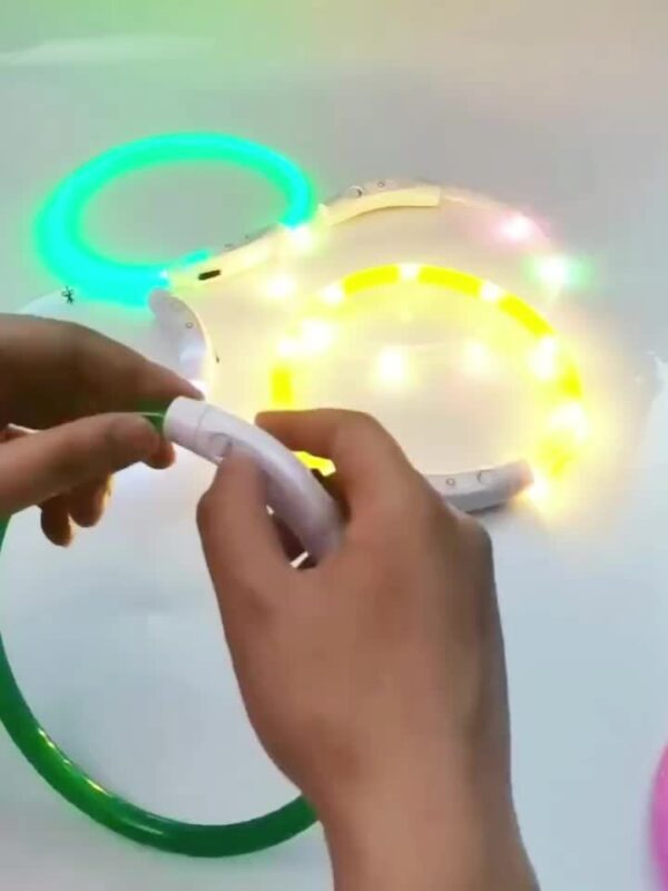 [USB Rechargeable LED Dog Collar] Pet Dog LED Light Collar Whole Luminous At Night Anti-loss USB Rechargeable Dog Collar - Image 16