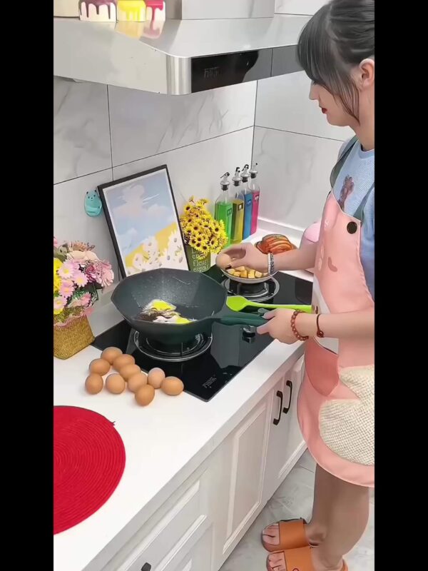 4-Hole Non-Stick Frying Pan with Maifan Stone Coating - Aluminum Handle, Perfect for Eggs, Pancakes, and More - Hand Wash Only, Induction Compatible, Kitchen Cookware | Modern Kitchenware | Durable Cookwar - Image 12