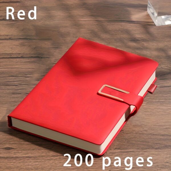 BOBO RABBIT Extra Thick A5 Notebook - Vintage Business Meeting Journal with Magnetic Closure, Bookmark, and Dated Pages in English - Perfect for College Students and Professionals, Business Meeting Journal | Vintage Style Notebook | Leatherette Cover - Image 11