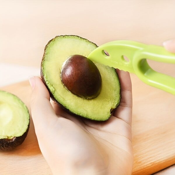 1pc, 3-in-1 Multifunctional Avocado Peeler, Fruit Meat Separator, Meat Scraper, Creative Kitchen Gadgets Kitchen Accessories - Image 7