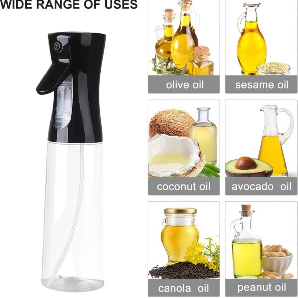 1pc/ Baking Oil Spray Bottle,Cooking Oil Sprayer,200ML/300Ml PET Material Oil Sprayer,Air Fryer Spray Bottle,Kitchen Baking Supplies,Canola Oil Sprayer,Salad Making,Baking,Frying,Grilling,Greenery,Salon,Hairdressing (White/Black) - Image 20