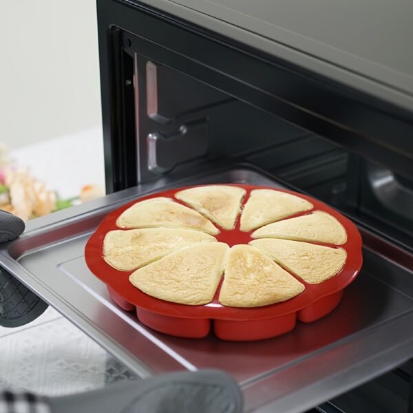 1/3pcs Nonstick Silicone Triangle Cake Mold Set - 8-Cavity Baking Pan for Brownies, Muffins, Cupcakes & More - Image 3