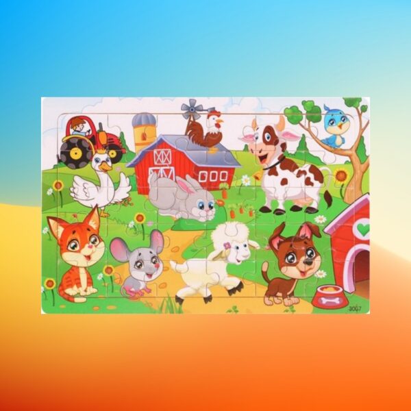 30pcs Colorful Jigsaw Puzzles for Kids Age 3-5 Preschool Educational Brain Teaser Boards Toys Toddler Children Learning Puzzles,Halloween/Christmas Gift - Image 17