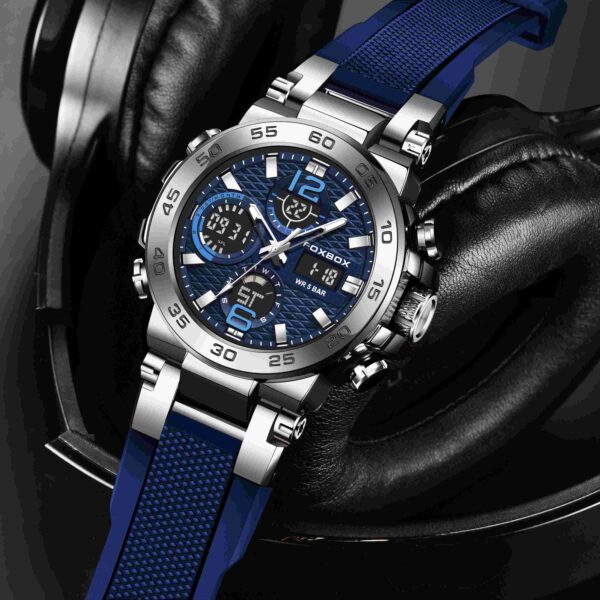 Men'S Dual Display Digital Military Quartz Watch Featuring an Alarm Clock, Chronograph, And Multifunctional Luminous Capabilities, Ideal for Students And Outdoor Activities Like Hiking Or Schooling. - Image 8