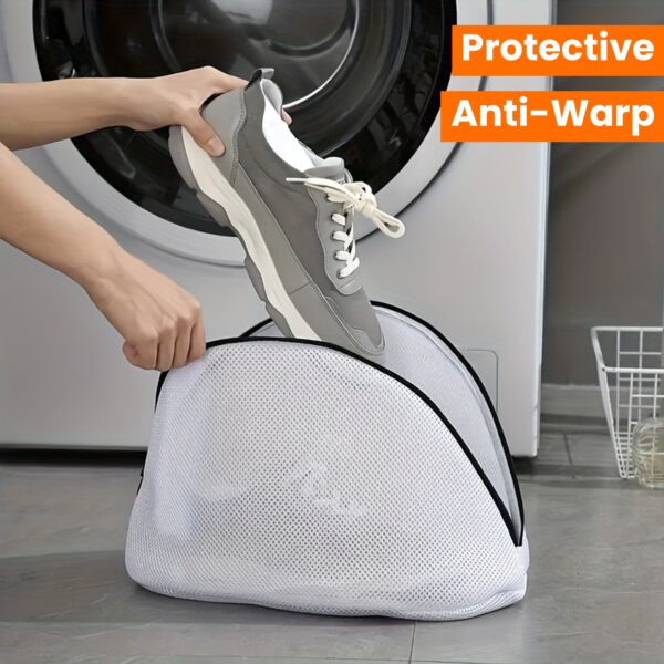 1pc Christmas Laundry Bag, Fabric Shoe Protector, Curved Shape, Multipurpose Use, Woven with Zipper Closure, for Laundry Room and Washing Machine, Laundry Bags - Image 15