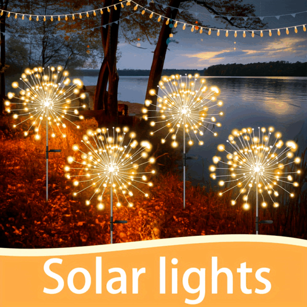 8 Lighting Modes Outdoor Solar LED Smart Lights, Solar Festival Viewing Decorative Lights for Garden Pathway and Patio Villa Illumination - Image 17
