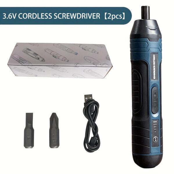 3.6V lithium cordless screwdriver Cordless Electric Screwdriver Set Power Screwdriver 4 torque setting - Image 3