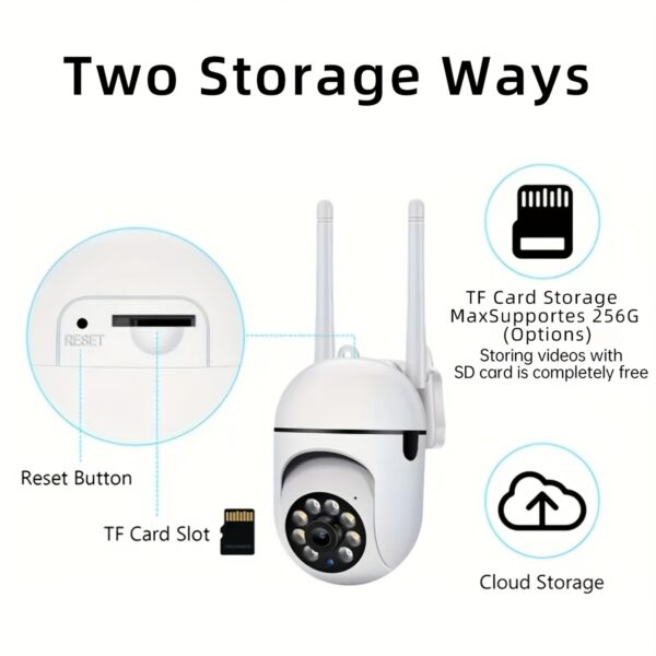 1pc JOOAN Wireless Security Camera, 1080P HD Indoor/Outdoor Cam with Color Night Vision, 2-Way Audio, PTZ Technology, Wall Hanging, App Control, Audio & Motion Alerts, USB Powered, 1920x1080 Resolution, Wi-Fi Smart Home Security Camera with Motion Trackin - Image 12