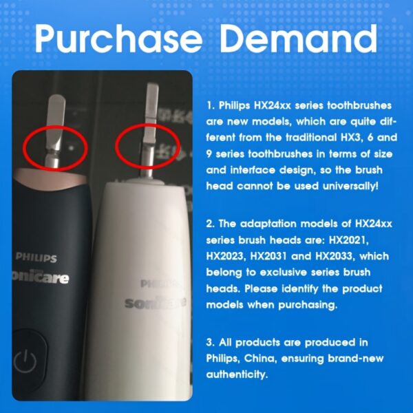 Philips Sonicare 2100 Series HX2421 Electric Toothbrush USB Charging Base Full Body Waterproof Sonic Vibration Full Automatic Soft Bristle Small Feather Brush Two Modes 30,000 Brush Head Movements/Minute - Image 11