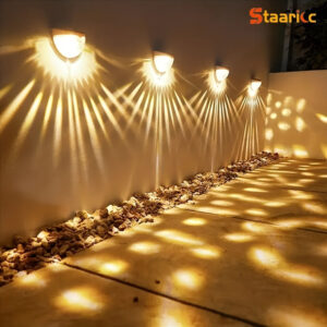 6/4/2pcs Solar Fence Lights Solar Deck Lights Solar Wall Lights, Perfect Decorative Lighting for Fence Decks Patios Courtyards Garages Steps Stairs Lighting, Suitable for Outdoor Fence Decking, Perfect for Room Decor