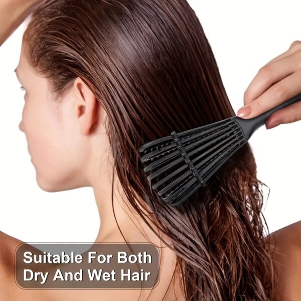 YAOWITHSU Anti-Tangle Hair Brush - 8-Claw Detangling Comb for Wet or Dry Hair, Scalp Massage, Durable Plastic Bristles & ABS Handle - Image 2