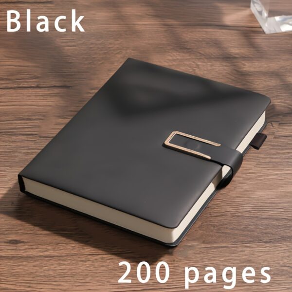 BOBO RABBIT Extra Thick A5 Notebook - Vintage Business Meeting Journal with Magnetic Closure, Bookmark, and Dated Pages in English - Perfect for College Students and Professionals, Business Meeting Journal | Vintage Style Notebook | Leatherette Cover - Image 18