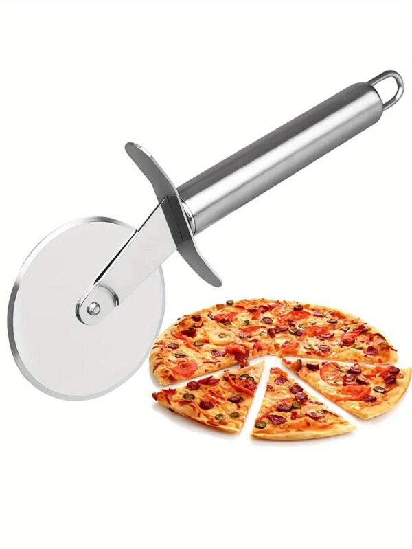 Effortlessly Roll Out Perfect Pizza with this Stainless Steel Pizza Wheel Knife Kitchen Accessories - Image 14