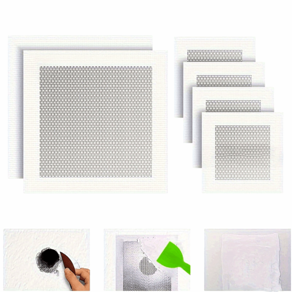 2/4/6/8 Inch Wall Repair Patches, Drywall Repair Tools, Self-Adhesive Fiber Mesh for Fixing Holes in Drywall And Ceilings, Suitable for Securing Cracks in Ceilings And Walls, Easy to Install. - Image 14