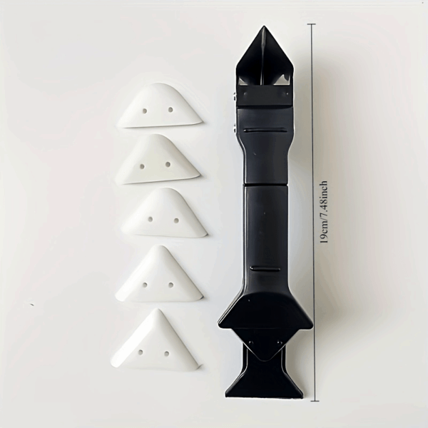 1pc Multi-Functional 5-in-1 Caulk Remover Tool Kit, Plastic Grout Scraper, Sealant Finishing & Glue Angle Scraper for Kitchen & Bathroom Renovations - Image 13