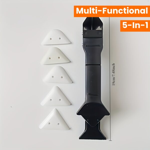 1pc Multi-Functional 5-in-1 Caulk Remover Tool Kit, Plastic Grout Scraper, Sealant Finishing & Glue Angle Scraper for Kitchen & Bathroom Renovations - Image 15