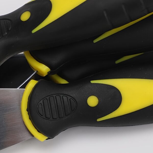 4pcs oil ash knife set, cleaning shovel 2-inch, 3-inch, 4-inch, 5-inch plaster knife set, adhesive knife tool for repairing dry walls, removing wallpaper, applying oil ash, plaster, cement, repairing cracks, filling holes, scraping paint, deleting wallpap - Image 12