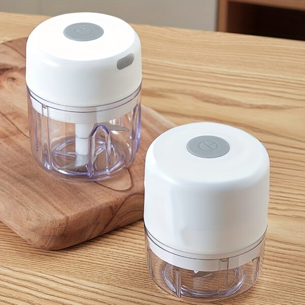100ml/250ml USB Rechargeable Mini Kitchen Garlic Press Electric Garlic Chopper & Meat Grinder, Masher - Image 12