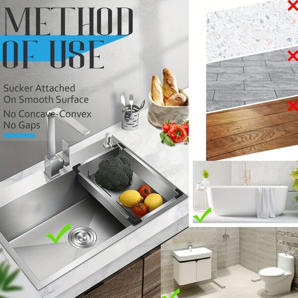 1/3/5pcs Hair Filter, Sink Filter, Bathtub Shower Floor Drain Plug, Silicone Kitchen Plug, Bathroom Tools - Image 10