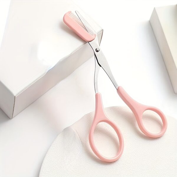 Eyebrow Trimmer Scissor With Comb Lady Woman Men Hair Removal Grooming Shaping Stainless Steel Eyebrow Remover Makeup Tool - Image 16