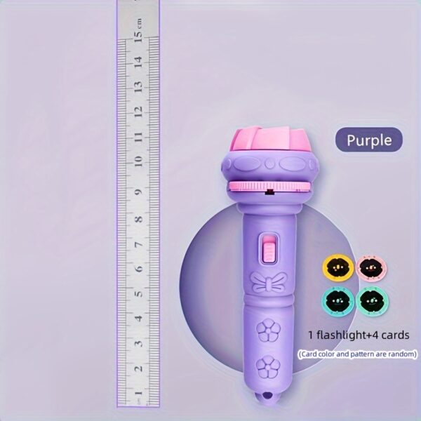 A Flashlight Projector with 32 Patterns, Featuring Fun Designs of Dinosaurs, Animals, And Ocean Themes, Along with Various Fruits And Numbers, Making It an Educational Toy for Bedtime. - Image 5