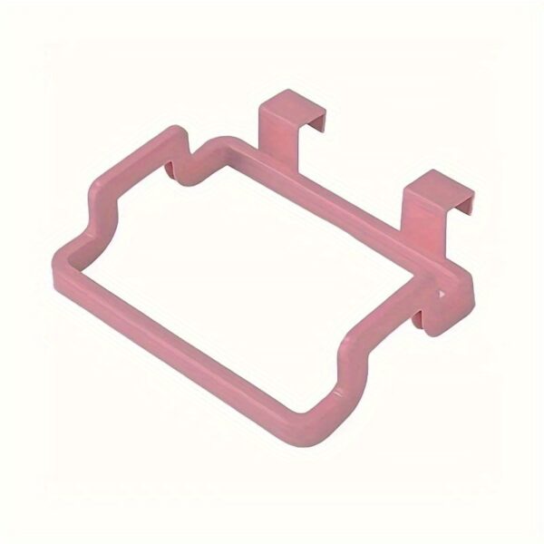 Reusable Plastic 1pc Over-the-Cabinet Garbage Container - Bag Holder Rack For Kitchen, Pantry, Garage & Bathroom - Image 9