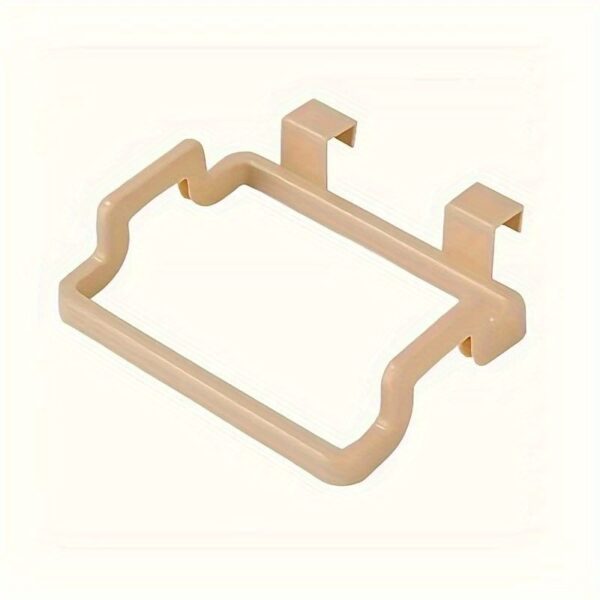 Reusable Plastic 1pc Over-the-Cabinet Garbage Container - Bag Holder Rack For Kitchen, Pantry, Garage & Bathroom - Image 3