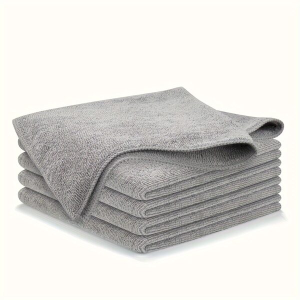 5/10/20/50/100pcs Kitchen Towel, Ultra-fine Fiber Light Gray Cleaning Cloth Set, Absorbent, Soft And Stain-removing Cloth, for Cleaning Glass, Cooking Bench, Pot, Bowl, Water Tap, Lampblack Machine - Image 3