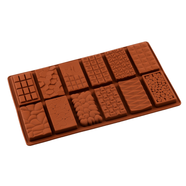 1pc, Non Stick 3D Silicone Chocolate Bar Mold, Break Apart, Large, For Wax Melts, Candy, Mousse Cake Mold - Image 17