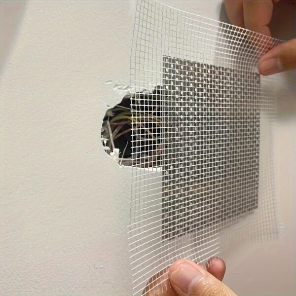 2/4/6/8 Inch Wall Repair Patches, Drywall Repair Tools, Self-Adhesive Fiber Mesh for Fixing Holes in Drywall And Ceilings, Suitable for Securing Cracks in Ceilings And Walls, Easy to Install.